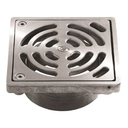 GE Floor Drain Grate Square Assembly Stainless Steel 100 X 80BSP 302729X