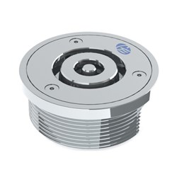 GE Safe Cell Polished Stainless Steel (CRR) Prison Floor Drain Assembly Round 100 x 80 BSP 303070X
