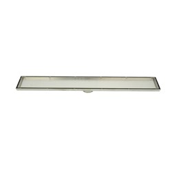 SS Tile Insert Channel W/ 50mm Outlet 900mm