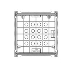 900mm x 900mm Cast Iron Cover And Frame Class B MFB99