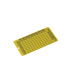 Service History Yellow Tags-Metal 60402