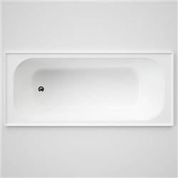 Caroma Luna Four Tile Flange Acrylic Bath 1675mm White LU7W
