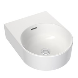 Clark Round Wall Basin 350mm No Taphole With Overflow White CL40002.W0 (Runout)
