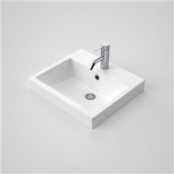 Caroma Liano Vanity Basin 1 Taphole White With Overflow 664715W