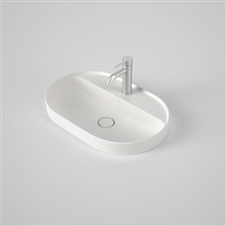 Caroma Liano II Pill Inset Basin With Tap Landing One Tap Hole 853110W