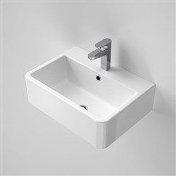 Caroma Cubus Wall Basin One Tap Hole 633615W