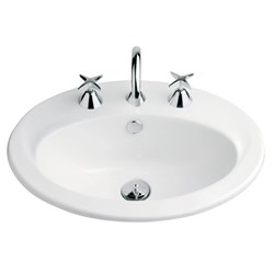 Vincent Vanity Basin 550mm 3TH WH #G201W3TH