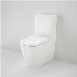 Caroma Luna Cleanflush Square Wall Face Back Entry Toilet Seat Suite White 846420W