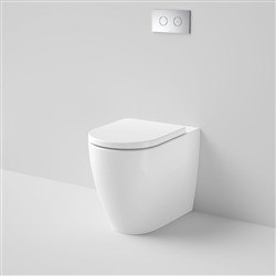 Caroma Urbane II Invisi II Cleanflush Wall Faced Suite with Soft Close GermGard Seat White 746280W
