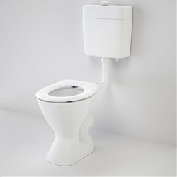 Caroma Cosmo Care Connector S Trap Toilet Suite With Single Flap Seat White 982920W