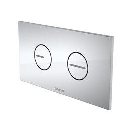 Caroma Invisi II Plastic Dual Flush Plate And Buttons Chrome 237010CH