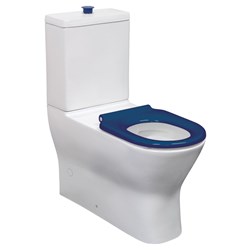 Fienza Delta Care Back To Wall S Trap 90-280mm Toilet Suite With Blue Seat K013A