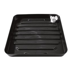 Plastic Heater Safe Tray W/ Waste 450X450