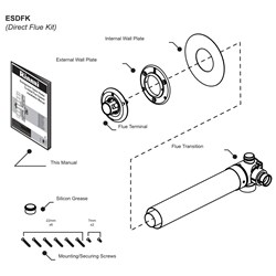 Rinnai Energysaver Direct Flue Kit #ESDFK