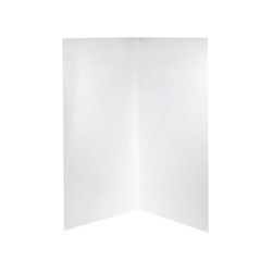 Marbletrend Standard Shower Wall 900mm x 2000mm 1-Sided White WS13WHPO