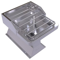 Stainless Steel P Trap Bottom Inlet Slophopper Floor Style With Grate 150001