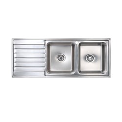 Seima Kubic 200 Double Right Hand Bowl Sink 1200mm 1 Taphole 191651