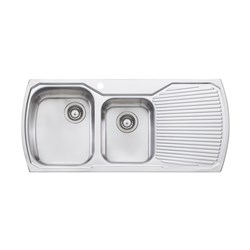 Oliveri Endeavour Double Right Hand Bowl Sink 1135mm 1 Taphole EE72-1TH