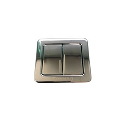 Caroma Cube / Urbane Dual Flush Replacement Buttons Chrome 687076C
