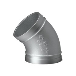 Galvanised Roll Grooved Elbow 65 X 45