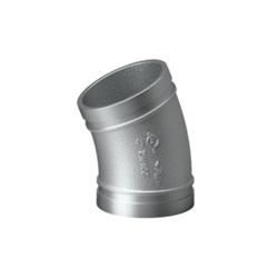 Galvanised Roll Grooved Elbow 80 X 22.5