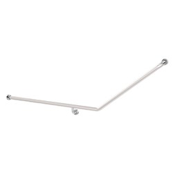 Stainless Steel Healthcare Grab Rail 40 Degree 1000mm x 600mm Satin (LH or RH)