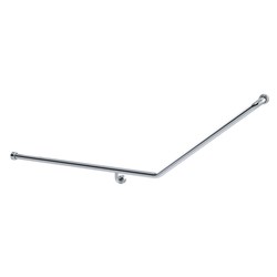 Stainless Steel Healthcare Grab Rail 40 Degree (LH or RH) Polish Supreme HS 947 PS