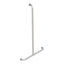 SS Healthcare Inverted Centre T Grab Rail 700mm x 1100mm Satin HS 071 BS