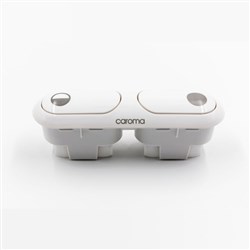 Caroma Round Care Dual Flush Buttons White 416020W