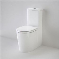 Caroma Liano Cleanflush Easy Height Wall Faced Toilet Suite Double Flap Seat White 766450W