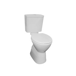Johnson Suisse Plaza Ambulant S Trap Toilet Suite With Doulbe Flap Seat White J2031.J2201W