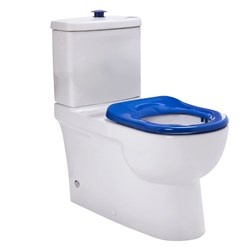 Johnson Suisse Life Assist FTW Rimless Toilet Suite With Single Flap Seat Blue JTTLA401.J2750SNB