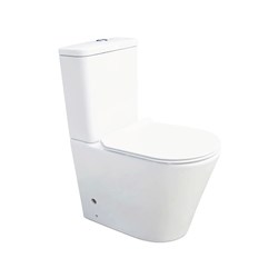 Gentec Sterisan Ambulant Close Coupled Toilet Suite With Double Flap Seat White SANWC870CC