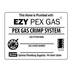 EziPex Crimp Gas Sticker