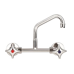 GE Chrome Plated Exposed Sink Assemblyy Back Entry Adjustable W/- 150 Aer Spout 10785
