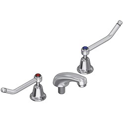 Ram Chrome Plated Easy Clean Basin Set Disabled Levers ECDQTBSA