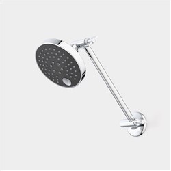 Caroma Pin Adjustable Wall Shower Black 87259B3A