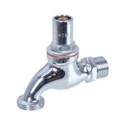 20mm Chrome Plated T Head Hose Tap Male