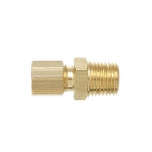 Brass STD Comp Union 5/16C X 1/4MI #01003-0504