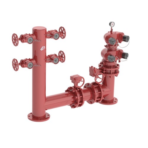 Pipeset For Main Booster & Hydrant Red 150
