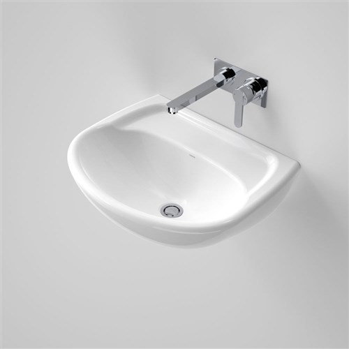 Caroma Caravelle Wall Basin 550mm No Taphole White 639000W