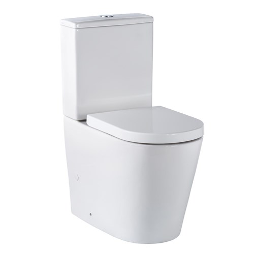 Seima Modia Wall Face Universal Inlet Toilet Suite With Deluxe Seat White 191760