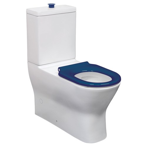 Fienza Delta Care Back To Wall S Trap 90-280mm Toilet Suite With Blue Seat K013A