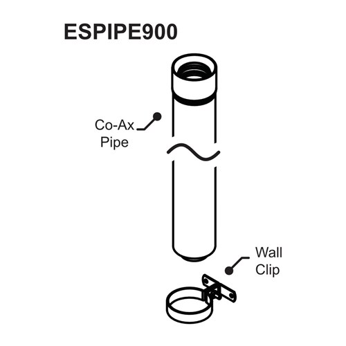 Rinnai Energysaver Flue Ext #ESPIPE900