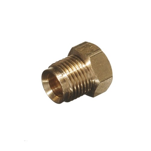 Brass Inverted Flared Plug 1/4