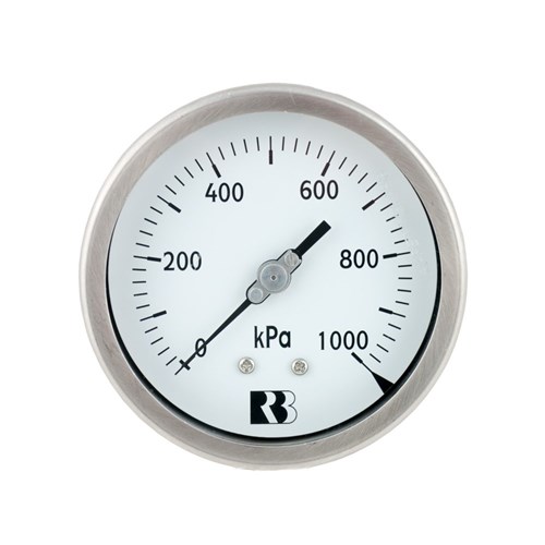 Pressure Gauge For PRV Rear Inlet 0-1000 KPA 1612350