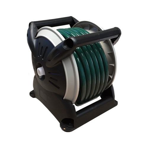 Portable Hose Reel W - 15 Metre Hose And Fittings
