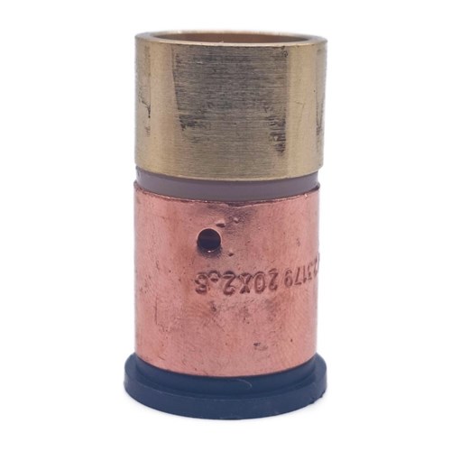 EziPex Crimp Water Copper Spigot Connector Barb 20mm x 20mm CU 335146