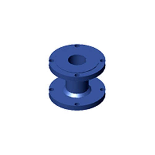 Ductile Iron High Pressure Blue PVC Flange Spigot Piece 150mm