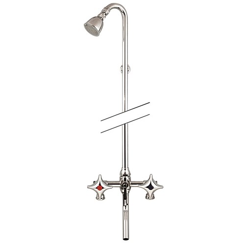 Galvin Engineering Chrome Plated Exposed Bath/Shower Assembly Side Entry Fixed W/ 1350X45< Shower 11031